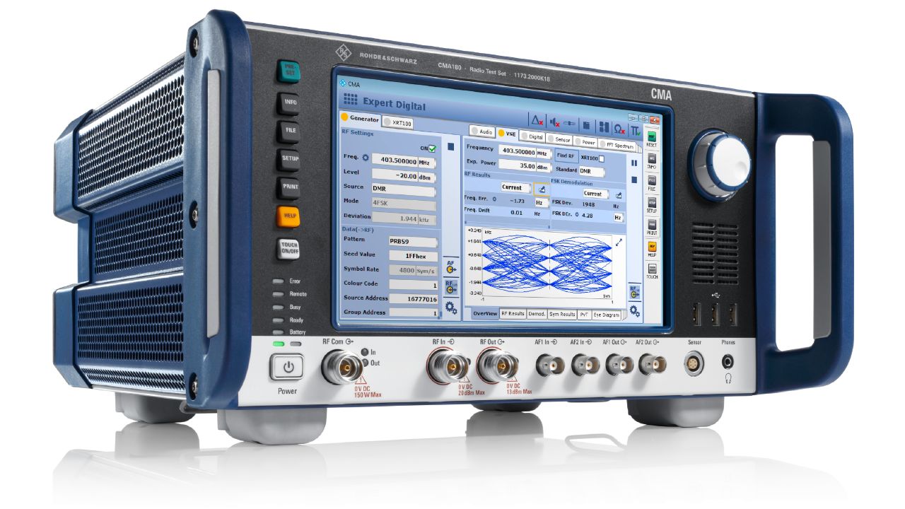 R&SCMA180 無線電測試儀（DMR / P25 / NXDN / TETRA / 航電） 角度 3