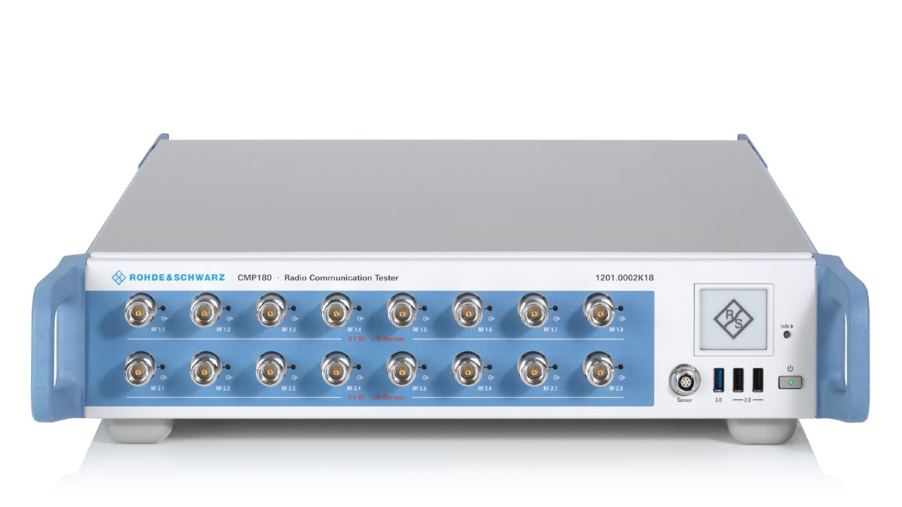 R&SCMP180 無線電通訊測試儀（最高 8 GHz，雙獨立 RF 通道） 角度 2