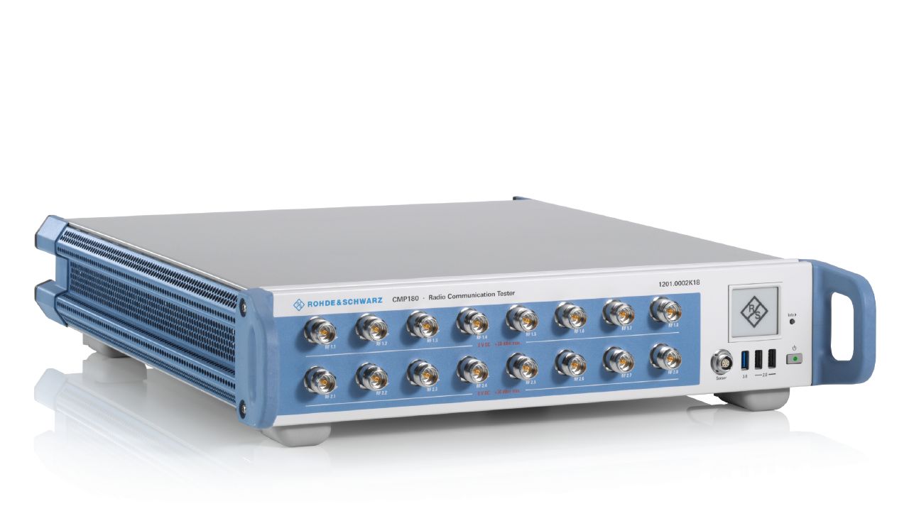 R&SCMP180 無線電通訊測試儀（最高 8 GHz，雙獨立 RF 通道） 角度 3