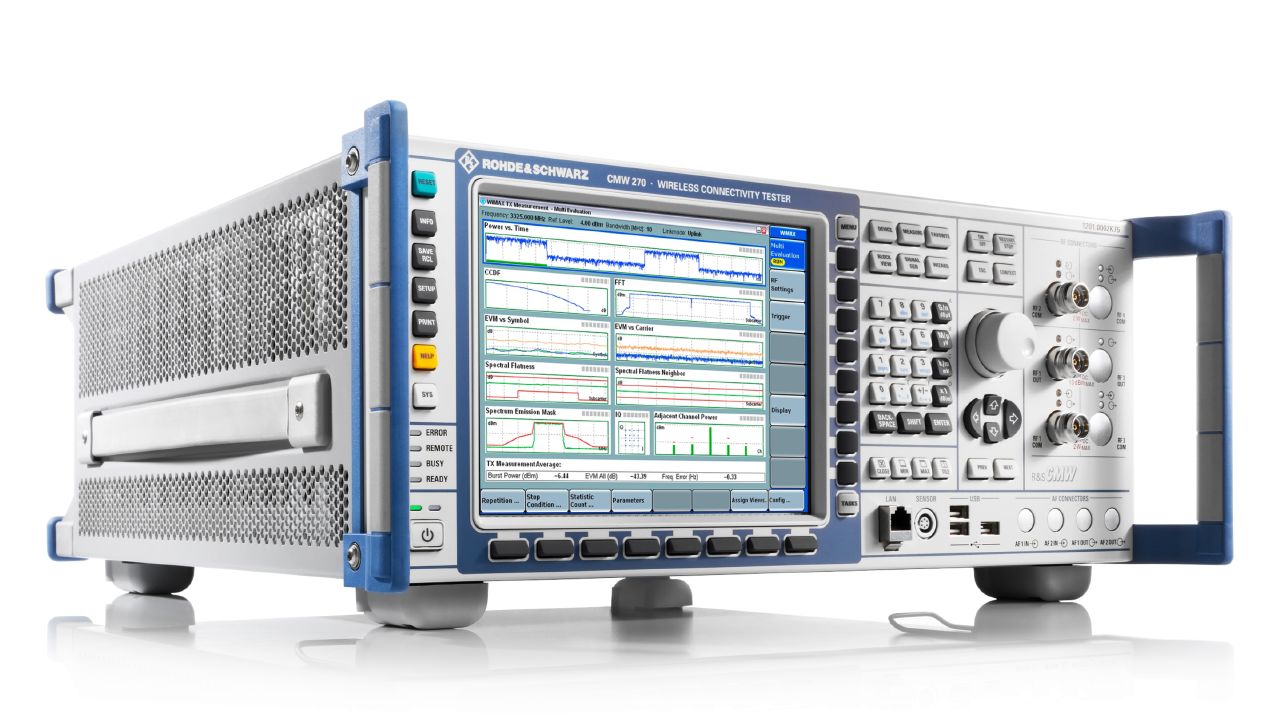 R&SCMW270 無線連線測試儀（Bluetooth LE/BR/EDR、WLAN 訊號測試） 角度 2