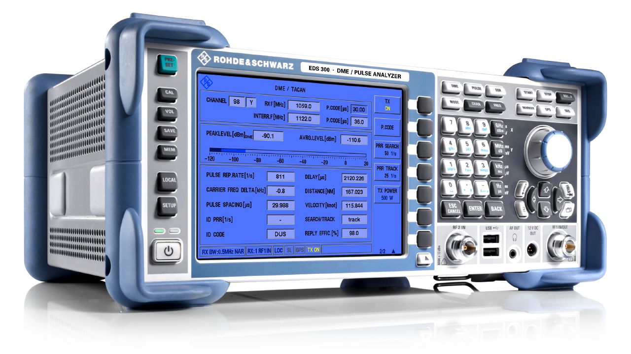 R&S®EDS300 航空導航訊號電平與調變分析儀（DME / TACAN，建置與驗證用） 角度 3