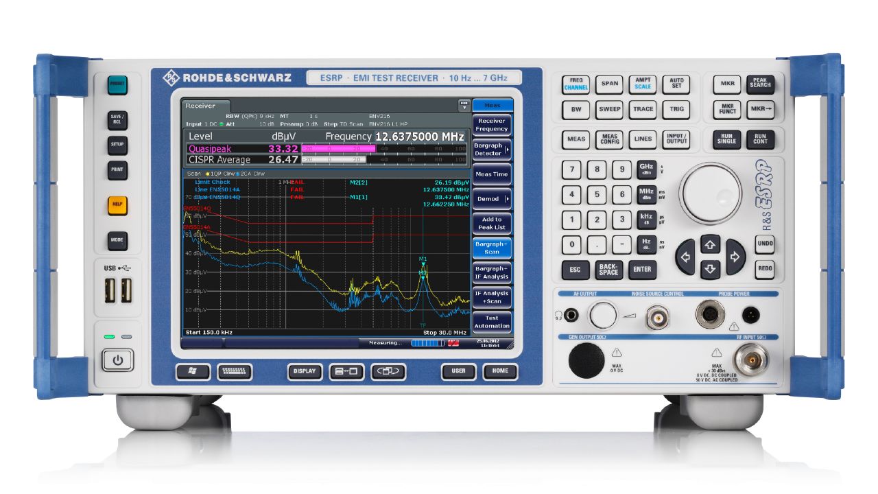 R&S®ESRP EMI 測試接收機與訊號分析儀