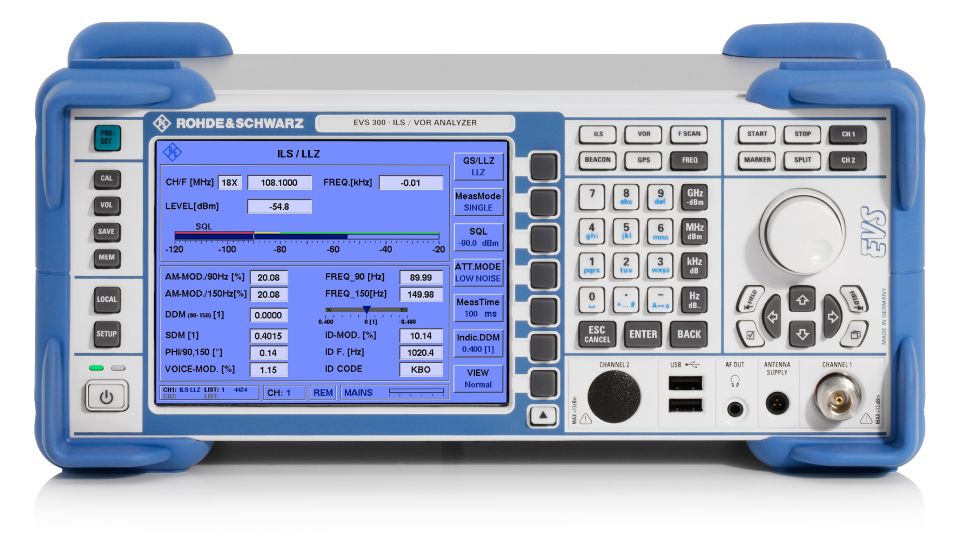R&S®EVS300 ILS / VOR 分析儀 角度 2