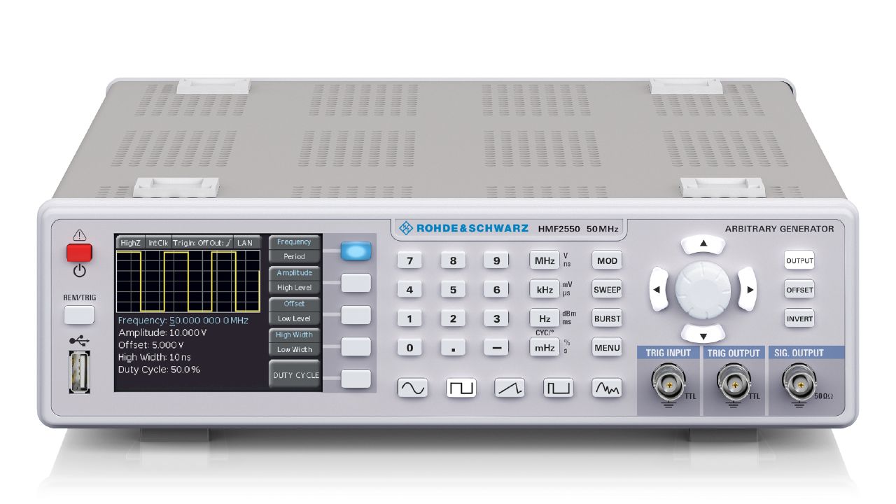 R&S®HMF2525 / HMF2550 系列 任意波形函數產生器（10 μHz – 25/50 MHz） 角度 4