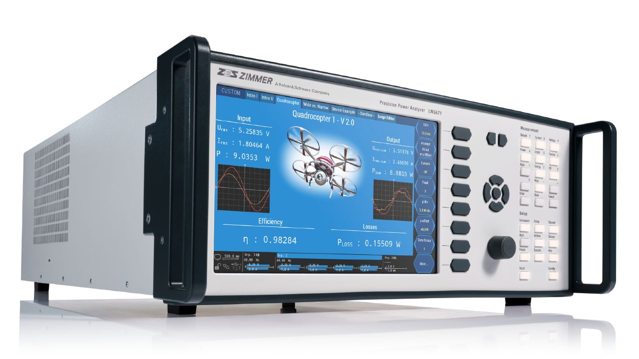 R&S®LMG600 系列 高精度功率分析儀（DualPath 架構，0.015% 讀值精度，1/4/7 通道） 角度 2
