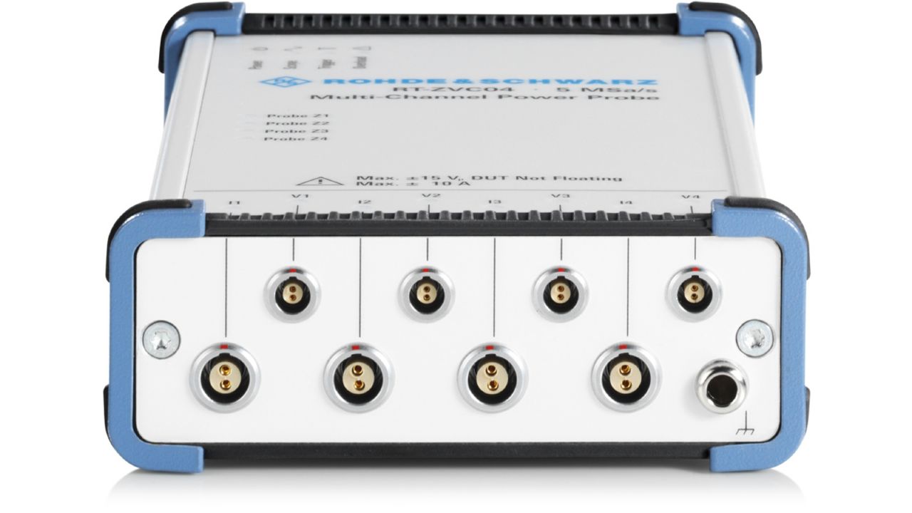 R&SRT-ZVC 多通道電源探棒 多通道電源探棒（同步 V/I 量測，最多 8 通道） 角度 2